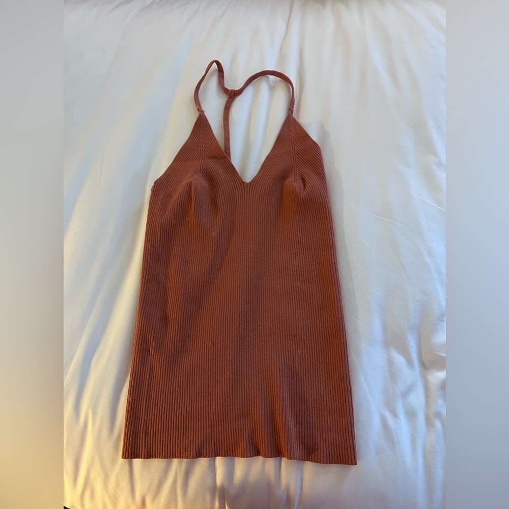 😍Sandro! Rust Tank Top Like New Size Small - Picture 2 of 3